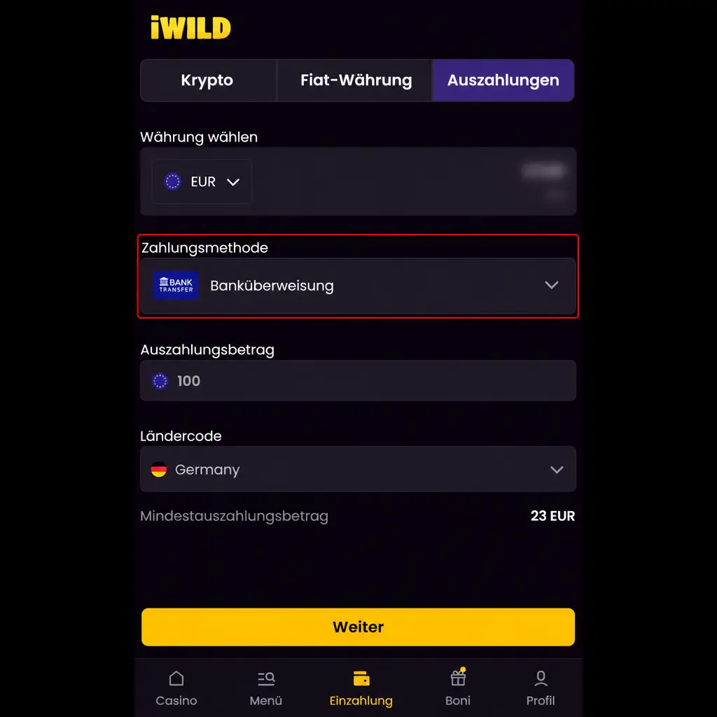 Schritt-für-Schritt-Anleitung zur Auszahlung von Gewinnen im iWild Casino mit KYC und Transaktionsstatus