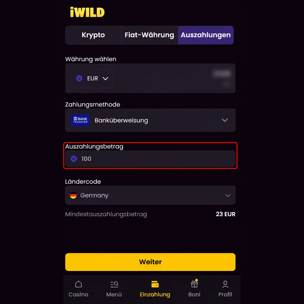 Schritt-für-Schritt-Anleitung zur Auszahlung von Gewinnen im iWild Casino mit KYC-Prüfung