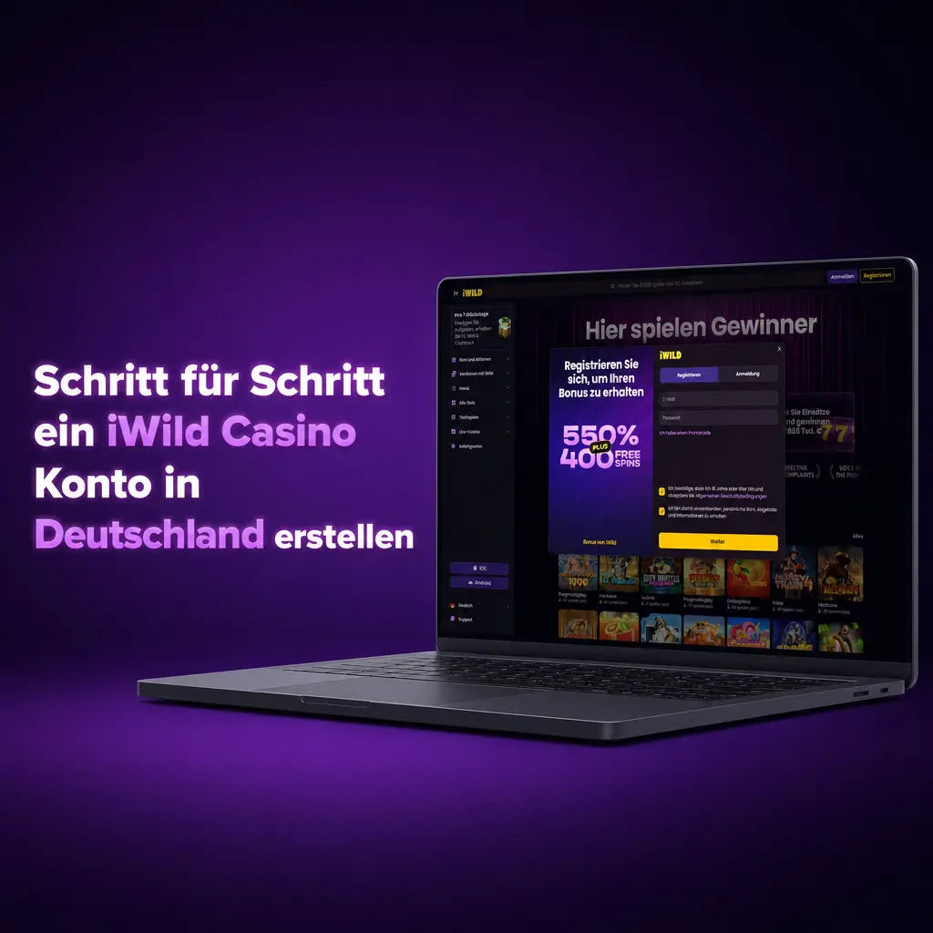 Schritt-für-Schritt-Anleitung zur iWild Casino Registrierung in Deutschland mit KYC- und Profiltipps