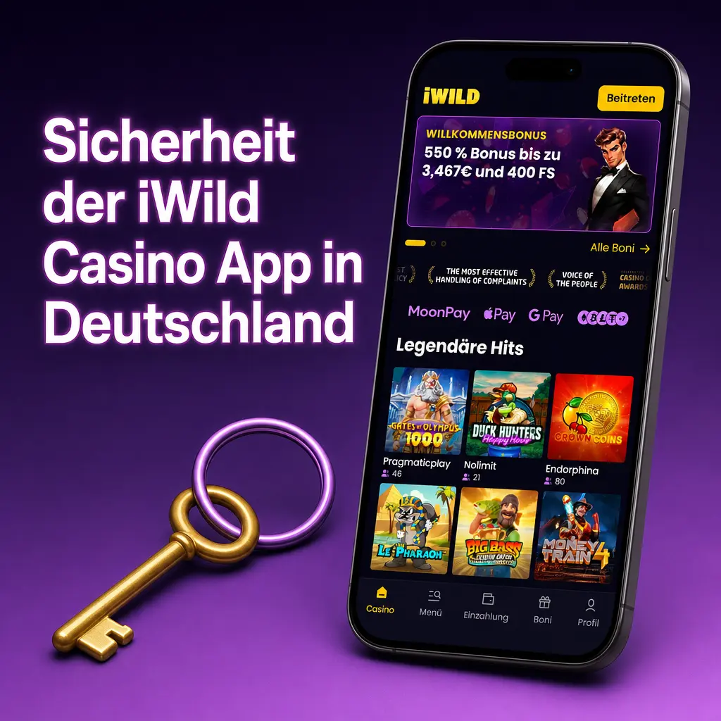 Sichere iWild Casino App in Deutschland mit verschlüsselten Daten und Schutz vor Phishing